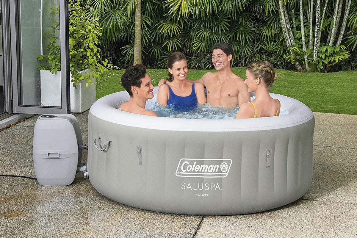 Coleman SaluSpa Tahiti Inflatable Hot Tub Spa, 2-4 Person AirJet Spa - Tahiti