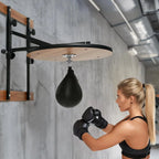 Speed Bag Platform Set, 23 in Wood Platform, 8 Inches Adjustment - Black