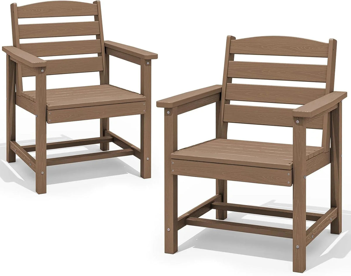 SERWALL 7-Piece HDPE Patio Dining Set, Aruba, 66.9in D x 32.2in W x 29.1in H
