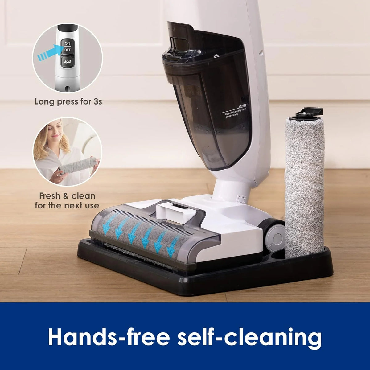 Cordless Wet Dry Vacuum Floor Cleaner And Mop - iFLOOR 2 Complete