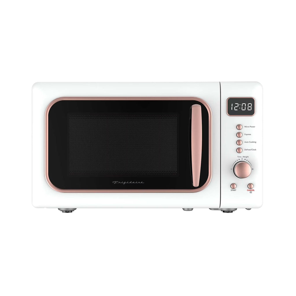 Frigidaire Retro Countertop Microwave Oven, 0.7 Cu. Ft., 700 Watts, Black And Gold
