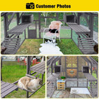 aivituvin Outdoor Cat Run Large Cat Enclosure