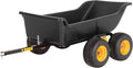 Polar Heavy Duty Tandem Axle ATV UTV Lawn Mower Trailer, 1200 lbs., 15 cu.ft., Black - TA1200