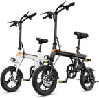 Jasion 14 Inch Folding Electric Bike, 21 Mph, 500W Peak Motor, 270Wh Battery - EB3