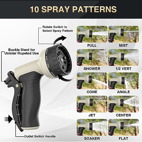 Expandable Garden Hose 100ft With 40 Layers Of Innovative Nano Rubber