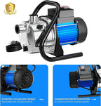 Portable Water Transfer Pump 1.6 HP 1500 GPH - Blue