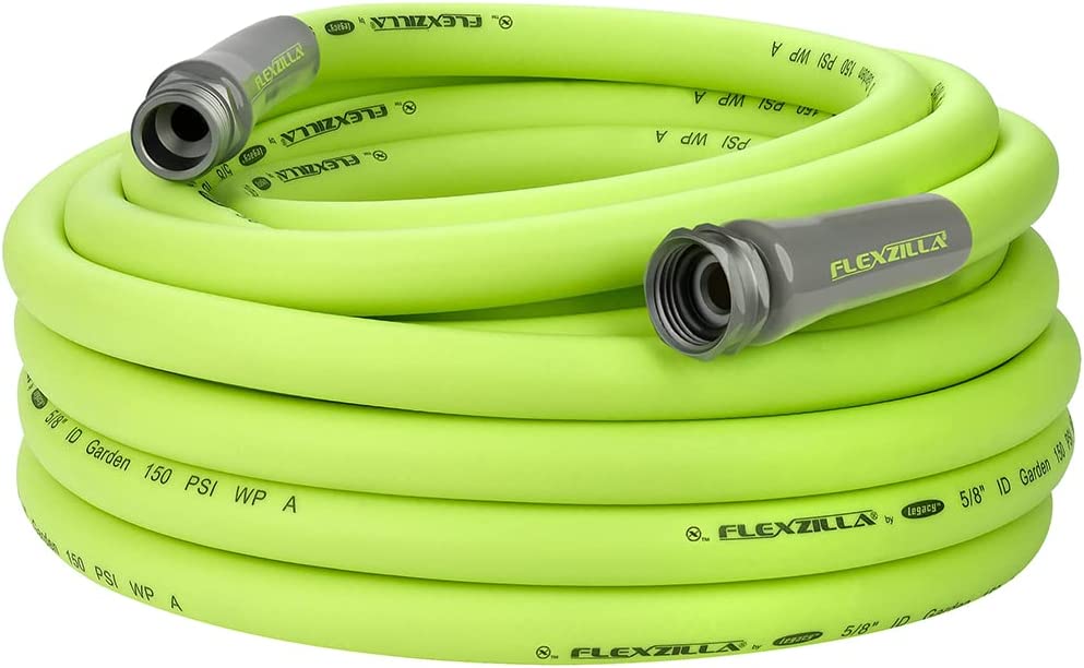 Flexzilla Garden Hose 5/8 in. x 50 ft Heavy Duty Lightweight Drinking Water Safe - ZillaGreen