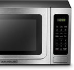 BLACK+DECKER 1.4 Cu Ft 1000 Watt Countertop Microwave Oven, Stainless Steel