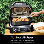 Ninja 7-in-1 Portable Electric Outdoor Grill And Smoker With Thermometer, Grey - OG751BRN