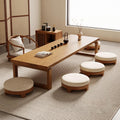 Japanese Tatami Round Walnut Coffee Table 100cm/39.3in
