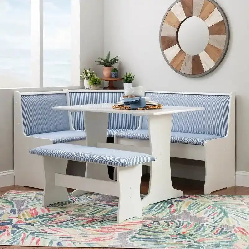 Farmhouse-Style Nook Dining Set With Storage - Sedley