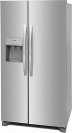Frigidaire 26 Cu. Ft. 36in Standard Depth Side-by-Side Refrigerator, Stainless Steel - FRSS2623AS