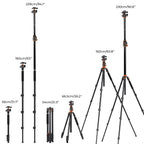 90 Inch Ultra High Camera Tripod With Metal Ball Head, Heavy Duty Photography Stand