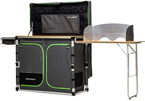 Camping Kitchen System With Two Bamboo Countertops - Table Magic Series