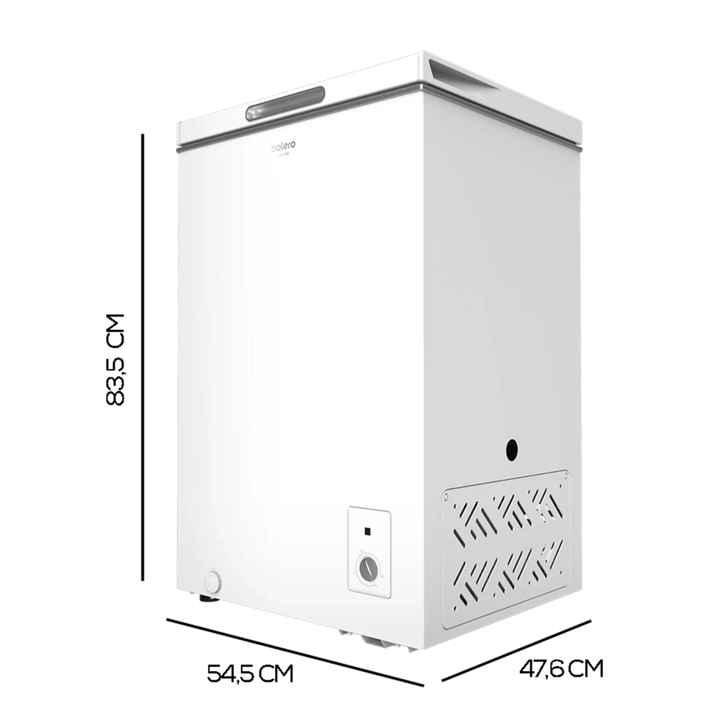 Bolero Chest Freezer 99 L White, Energy Class E - CoolMarket Chest 99