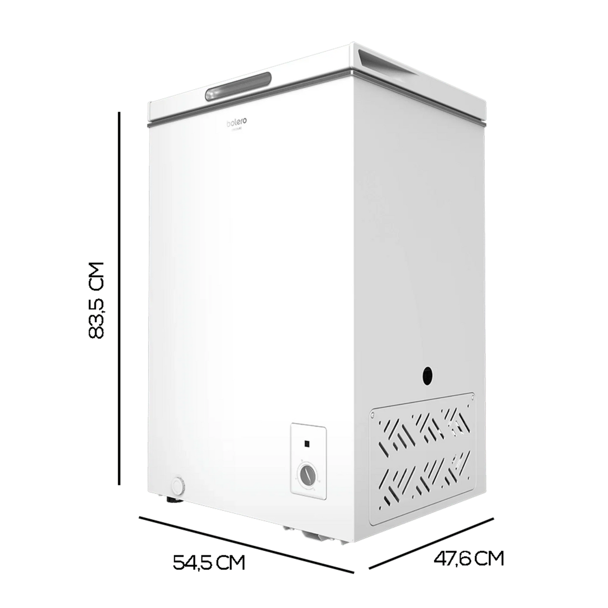 Bolero Chest Freezer 99 L White, Energy Class E - CoolMarket Chest 99