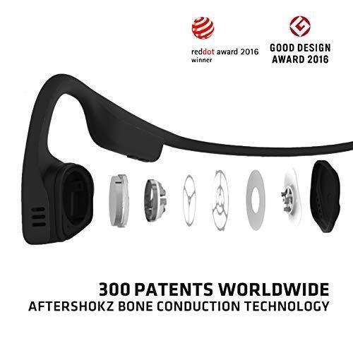 AFTERSHOKZ Titanium Bone Conduction Wireless Bluetooth Headphones, Black - Titanium