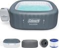 Coleman SaluSpa Inflatable Hot Tub, 71 x 71 x 28 Inches, 114 AirJets - 15442