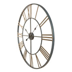 Round Metal Open-Frame Wall Clock