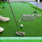 GoSports Golf Putting Green 12 ft x 5 ft, Green - GOLF-PUTTGREEN-12x5