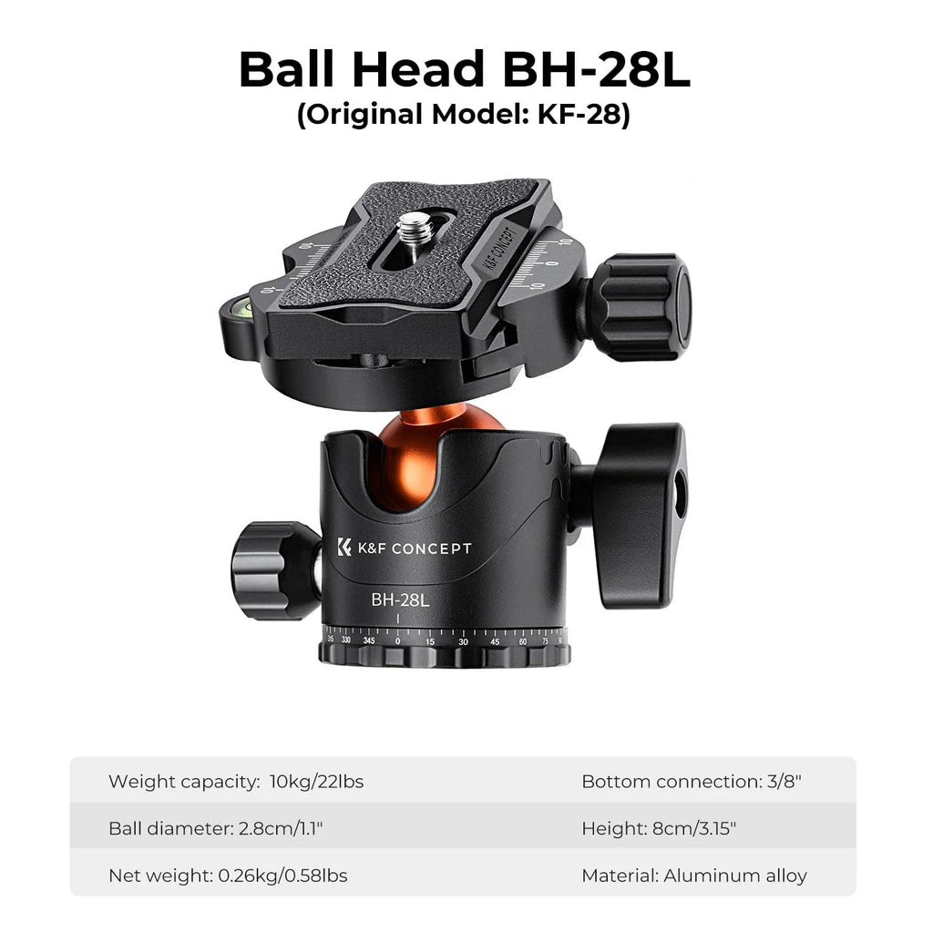 90 Inch Ultra High Camera Tripod With Metal Ball Head, Heavy Duty Photography Stand