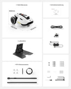 Mammotion YUKA Mini 500H Robotic Lawn Mower, 0.12 Acre, White - 500H