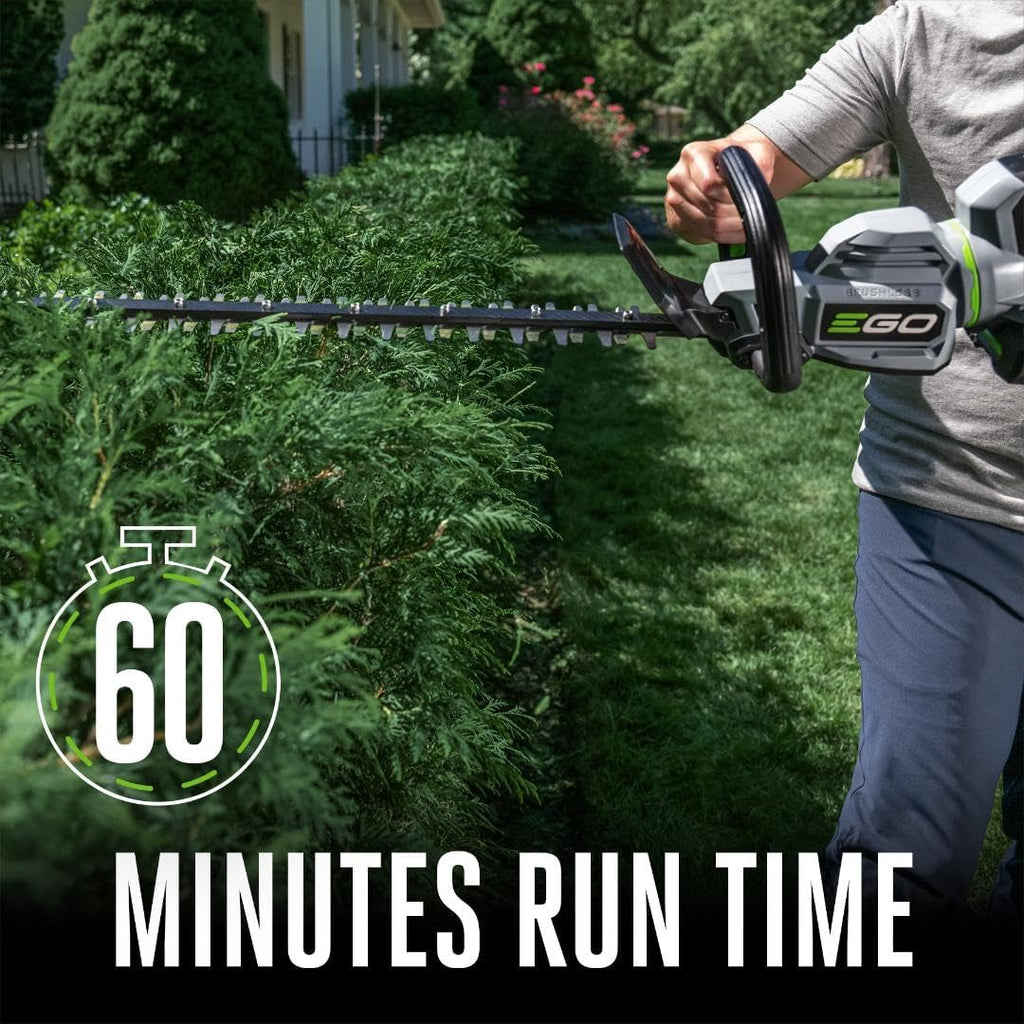 EGO Power+ Cordless Electric Hedge Trimmer 26 Inch With 56V 2.5Ah Battery And Charger - HT2601