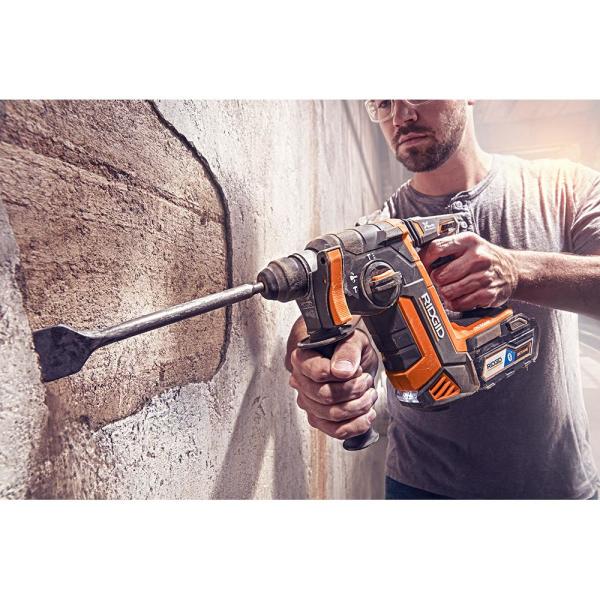 RIDGID 18-Volt OCTANE Cordless Brushless 1 in SDS-Plus Rotary Hammer - R86711B