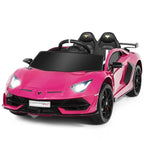 Licensed Lamborghini SVJ Kids Ride-On Car, 12V Battery Powered - Red, White, Black, Green Or Pink