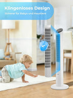 Turmventilator 102cm, 12 Geschwindigkeitsstufen