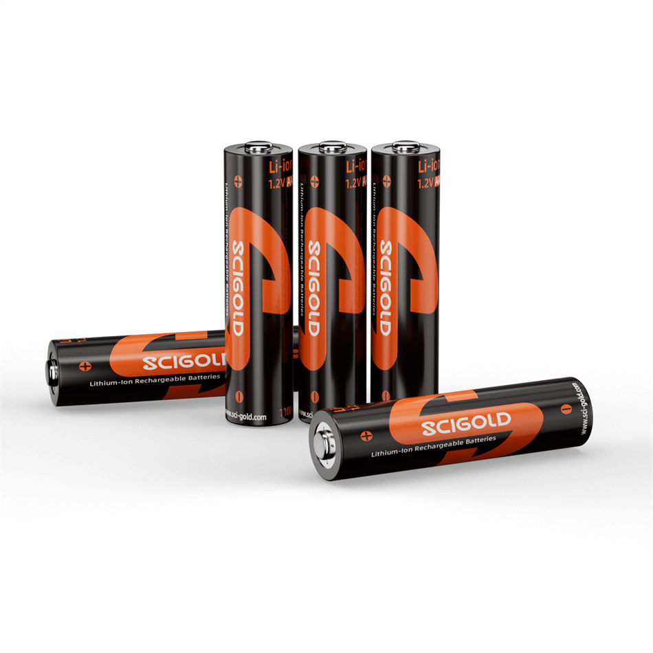 Scigold Li-Ion AAA Rechargeable Batteries 1.5V 1110mWh, 4 Pack