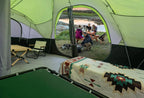 unp 10-Person Camping Tent, 18ft x 9ft x 78in, 2 Rooms, 5 Mesh Windows