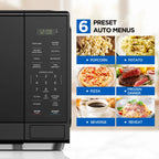 Mainstays 1.1 Cu. Ft. Countertop Microwave Oven, Black - MS8436193153-03