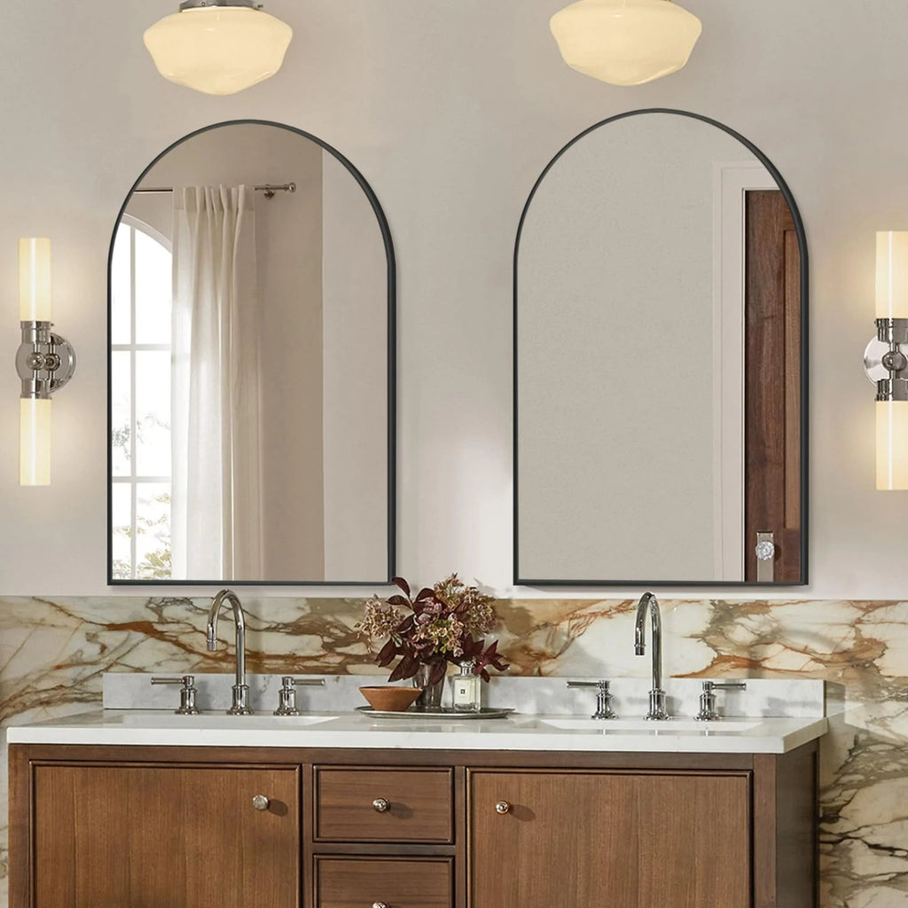 Arched Bathroom Vanity Mirrors, 2 Pack, 36x24 Inch