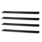 Floating Wall Shelves, Set Of 4, 46 x 3.8 x 2 Inch MDF Wood Picture Ledges