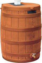Good Ideas Rain Barrel 50 Gallon Faux Wood Plastic - Rain Wizard 50