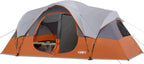 unp 10-Person Camping Tent, 18ft x 9ft x 78in, 2 Rooms, 5 Mesh Windows
