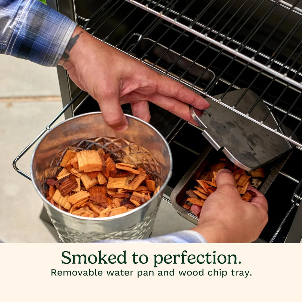 30 inch Electric Smoker With 3 Adjustable Racks, 548 Sq. In. Cooking Area - COS-330