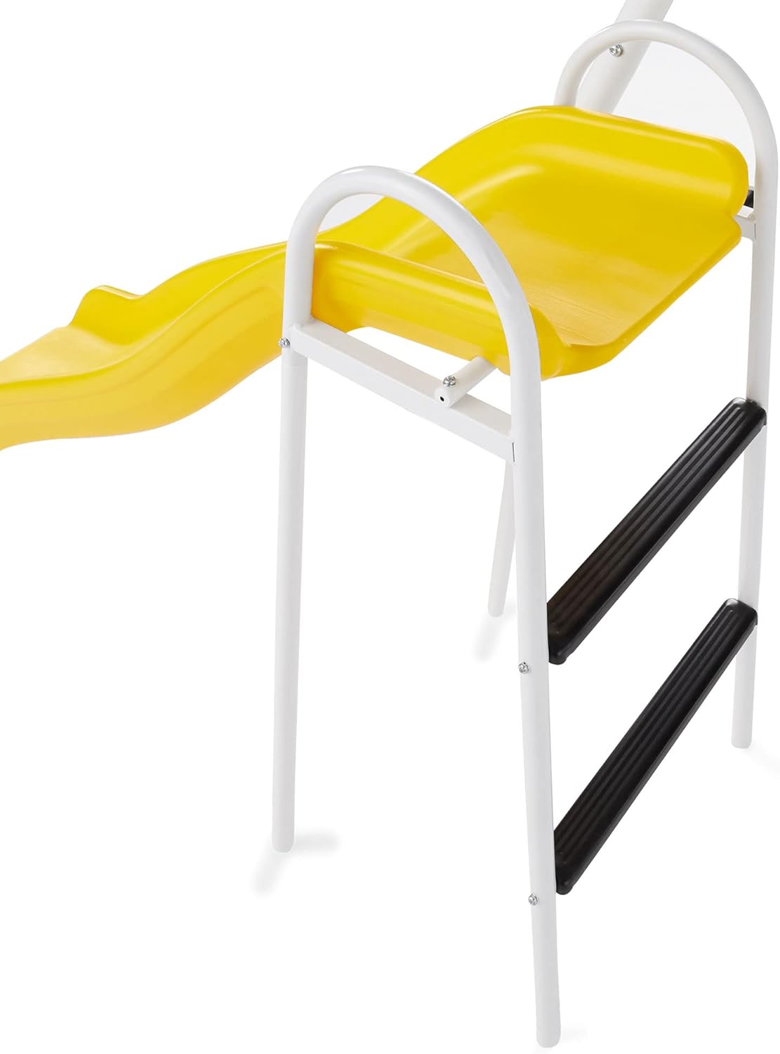 XDP Blue Ridge Metal A-Frame Swing Set With Slide, 2 Swings, Glider And Trapeze, Multicolor - 15 Feet