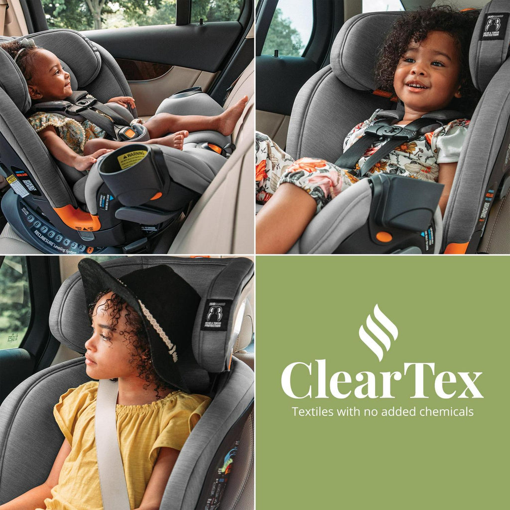 Chicco OneFit ClearTex All-in-One Car Seat, 5-100 lbs, Slate - 00079741040070