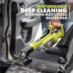 Ryobi 18V ONE+ Cordless Hand Vacuum With Powered Brush, Black Green - PCL700B