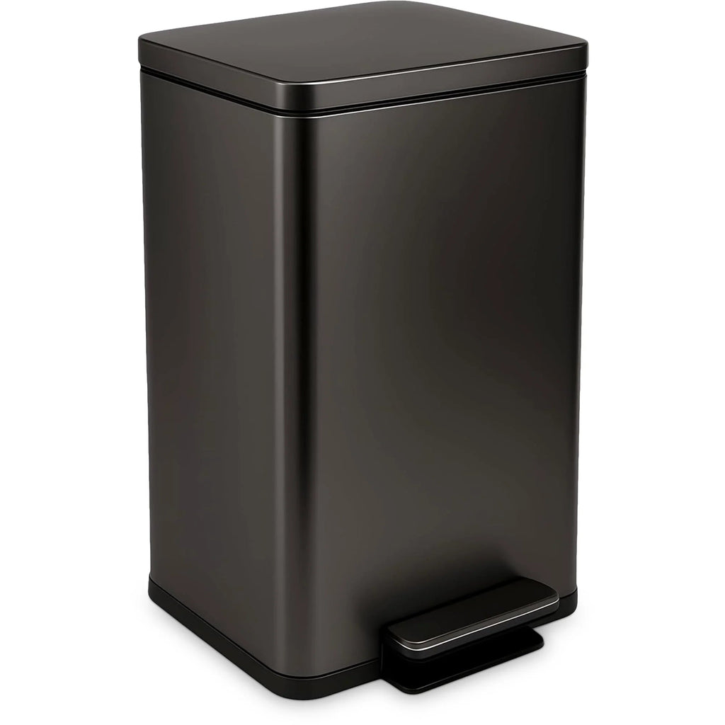 13.2 Gallon Stainless Steel Step Kitchen Trash Can With Odor Control