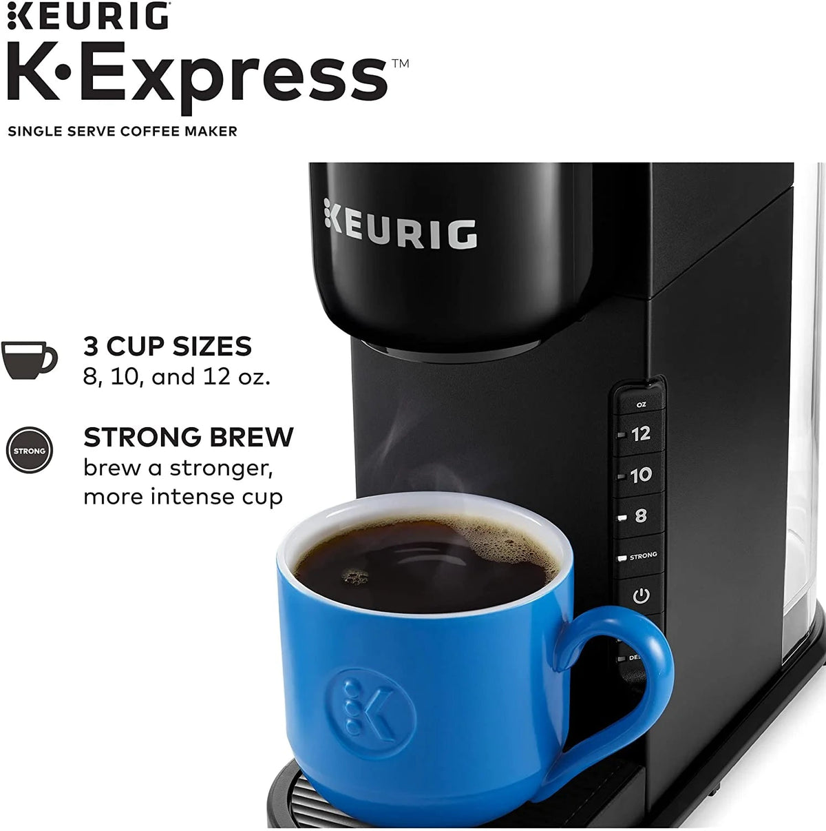 Keurig Single Serve K-Cup Pod Coffee Maker, Black - K-Express