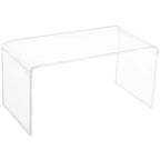 Clear Acrylic Waterfall Coffee Table, 32 inch x 16 inch x 16 inch, 20mm Thick