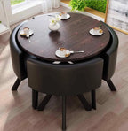 4-Person Round Conference Table And Chair Set