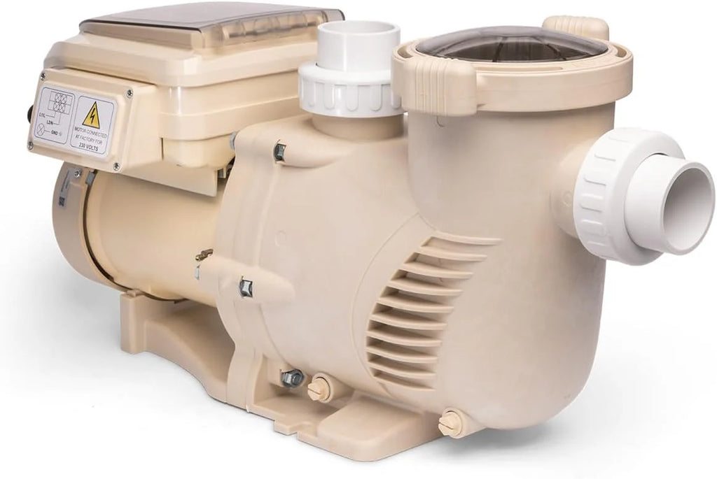 1.5HP 2-Speed Above-Ground Swimming Pool Pump With Strainer And Slip-On Fitting