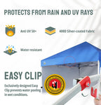 10x10 Instant Pop-Up Canopy Tent With Center Lock And 4 Sidewalls - Gray