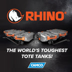 Camco Rhino 36-Gallon Portable RV Tote Tank With 2 Wheels - 39006