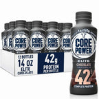 Core Power Elite Chocolate Protein Shake 42g, 14 Fl Oz, Pack Of 12