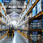 UFO LED High Bay Ceiling Lights 200-Watt, 10 Sets, 28,000 Lumens, 5000K, 5-Foot Cable